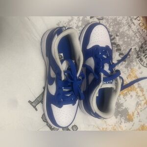 Nike Kids Sneakers in Blue and White Dunks